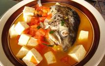 三文鱼头豆腐汤