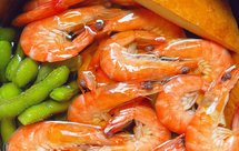 糟卤一切明虾毛豆豆腐干