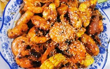 干锅芝士年糕基围虾