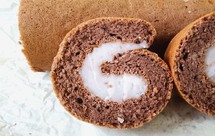 低卡无油无蔗糖/全麦魔芋可可芋泥蛋糕卷