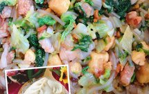 「小白菜海鲜包」这样调馅儿，好吃哭了