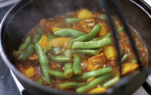 东北名菜——排骨粉条炖豆角