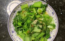 蒜蓉虾皮小白菜