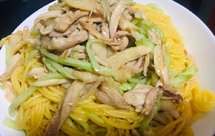 夏日快手，减脂凉拌鸡丝青瓜玉米面条（或荞麦面），低碳水无麸质