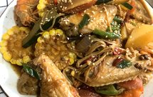 ❤️干锅明虾鸡翅：香辣干锅，下酒必备‼️