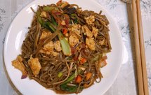 低脂健康炒荞麦面条