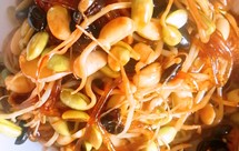 用最少调味料做出味道棒棒的菜～健康无添加不辣版本纯素豆芽粉条