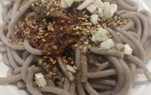 油泼饸饹（荞麦面条）