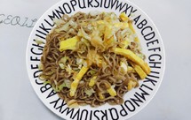 炒面 包菜炒荞麦方便面（荞麦面）