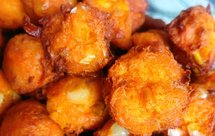 胡萝卜黄豆面素丸子