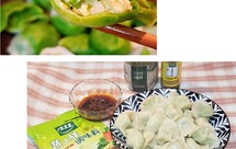 萝卜鸡蛋虾皮三鲜饺+太太乐鲜鸡汁芝麻香油