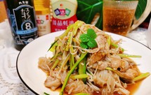 解暑凉拌魔芋丝拌鸡腿