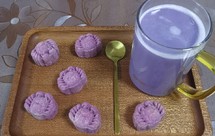 紫薯糙米大麦糊