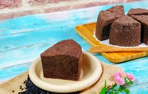 简单快速20分钟完成：全蛋打发蒸黑米糕 蒸蛋糕