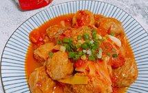 【减肥餐】茄汁油面筋塞肉