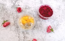 高颜值、小清新果冻凉粉