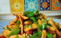 家庭快手小炒-辣椒炒面筋