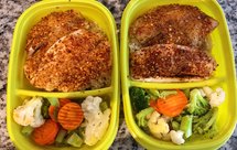 健身餐鱼肉糙米饭烤蔬菜，每周只需要做两次饭的午餐便当攻略