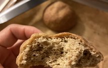 低碳亚麻籽椰子粉汉堡面包#无麸质