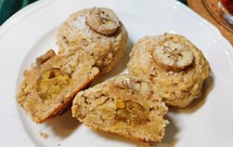 香蕉花生酱甘栗司康