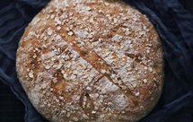 无花果燕麦小麦胚芽欧包（免揉）