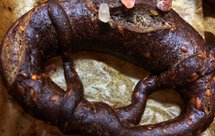 天然酵种亚麻籽胚芽全麦普雷结（无糖无油德国碱水扭结面包）