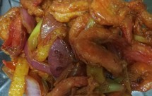 西红柿烧基围虾