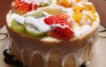 低蛋白零食之——小麦淀粉蛋糕玉米油版(六寸蛋糕胚)