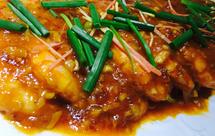 番茄酱焖阿根廷红虾