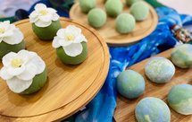 山茶花青团&只此青绿青团&仿真大头菜青团