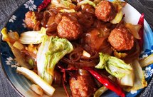 丸子粉条烧白菜