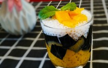 芒果椰汁西米露（港式甜品/附西米露、凉粉煮法）