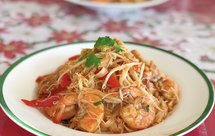 泰式鲜虾炒河粉 Pad Thai配洋葱豆芽甜椒 简单快手美味