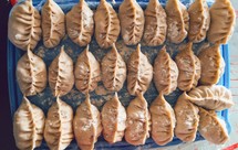 西葫芦鸡蛋蕨根粉饺子