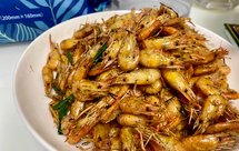 下酒小菜之青花椒盐河虾