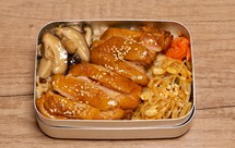 精致好菜#春游露营必备的照烧鸡腿肉便当|打工人便当盒 