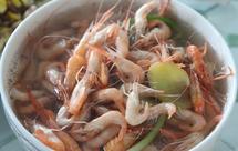 水煮河虾