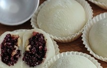 紫米馅的雪媚娘