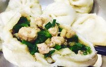 吐血推荐的韭苔虾爬子(皮皮虾)素包子