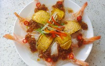 好吃好看的花开富贵虾