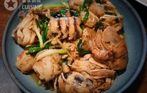 姜葱炒斑马皮皮虾