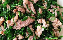 皮皮虾肉炒韭菜