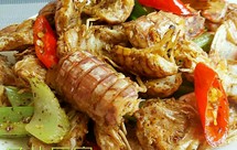 椒盐濑尿虾段──鱼儿厨房私房菜