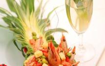 凤梨蜜豆咖喱北极虾