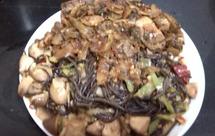 香菇酸菜蕨根粉