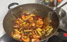 香辣虾干锅