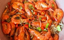 盐焗海虾金针菇（无水无油）