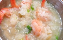 鲜虾干贝粥