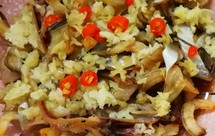 清蒸鳗鱼墨鱼虾干(蒸菜)