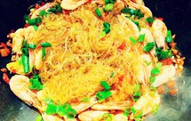 北极甜虾焖粉丝